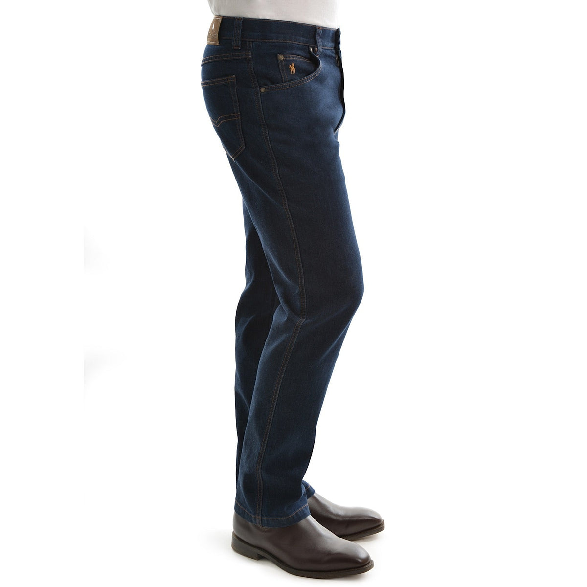 Thomas Cook Mens Tailored Fit Ashley Denim Jean 32’’ Leg Mid Indigo