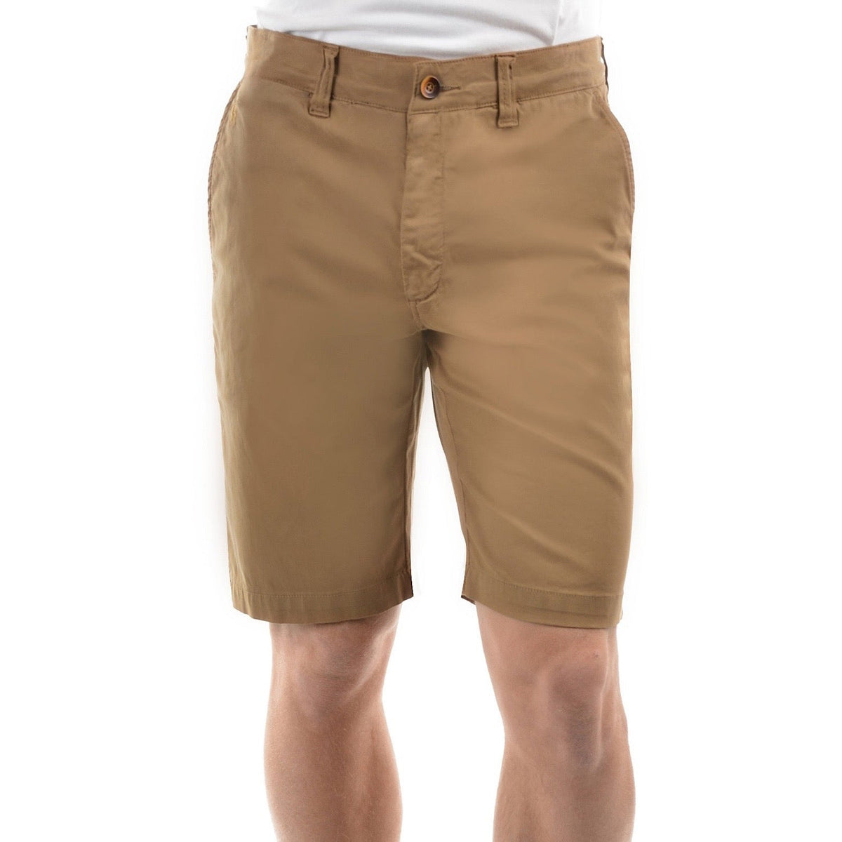 Thomas Cook Mens Tailored Fit Mossman Comfort Waist Shorts Camel