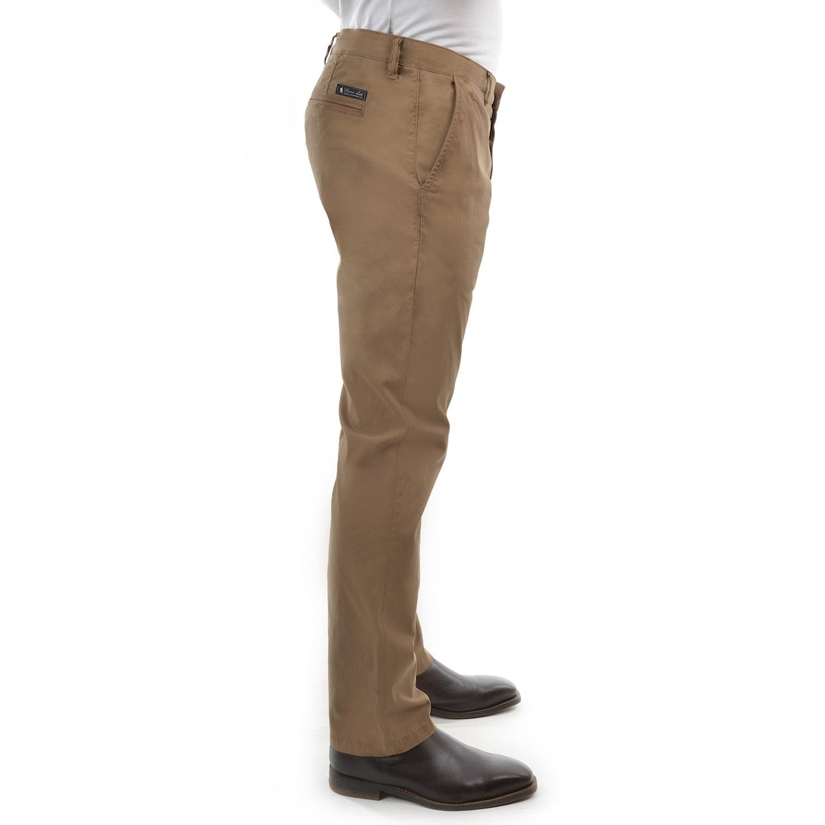 Thomas Cook Men’s Tailored Fit Mossman Comfort Waist Trousers Camel 32’’ Leg