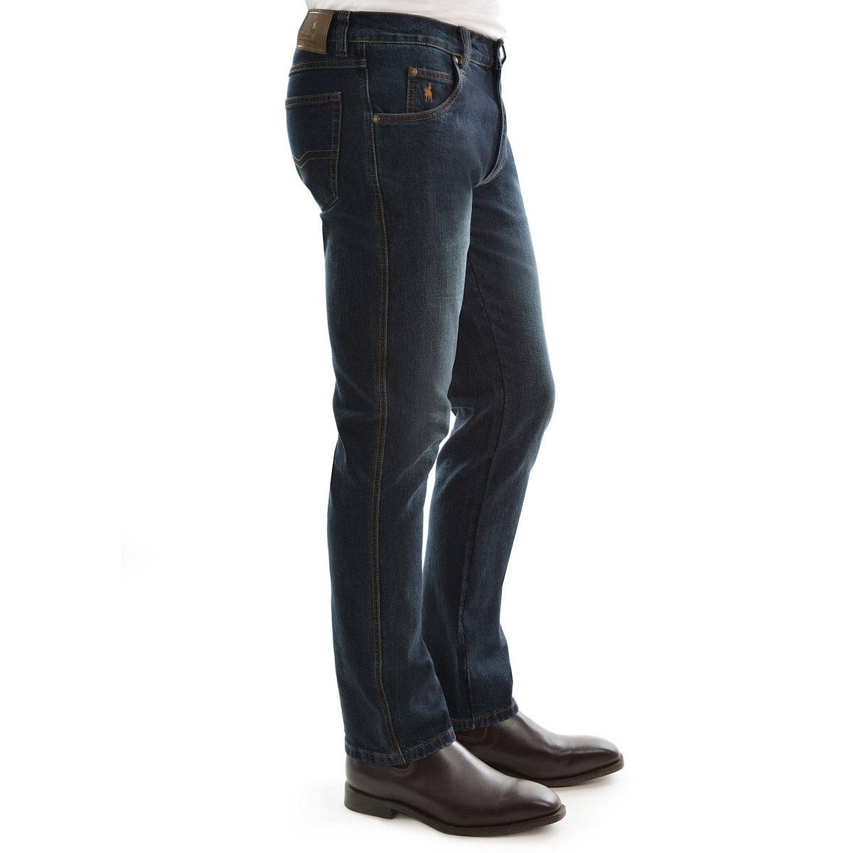 Thomas Cook Mens Tailored Leg Lochie Jean 32’’ Leg Dark Indigo