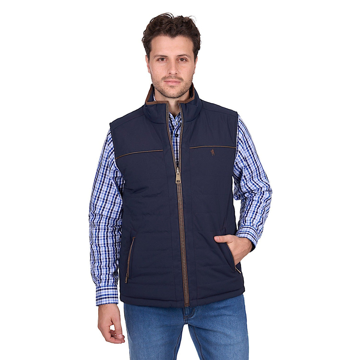 Thomas Cook Men’s Toby Reversible Vest - Navy / Tan