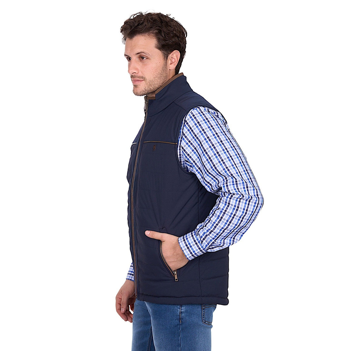 Thomas Cook Men’s Toby Reversible Vest - Navy / Tan