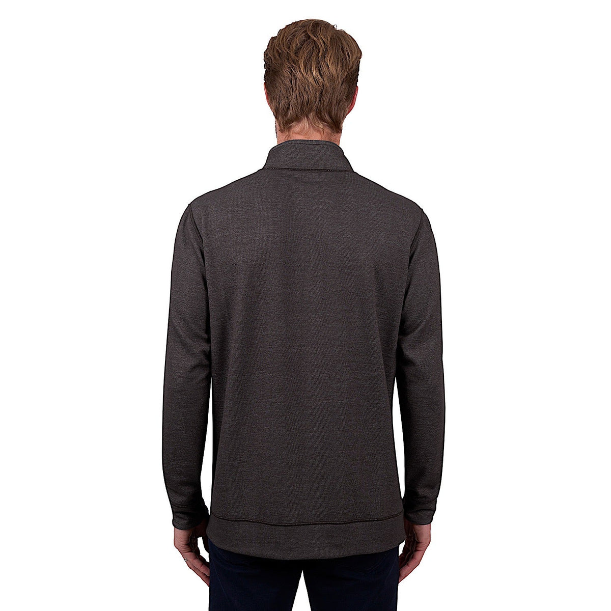 Thomas Cook Men’s Vic Reversible 1/4 Zip Jumper - Navy/Dark Tan