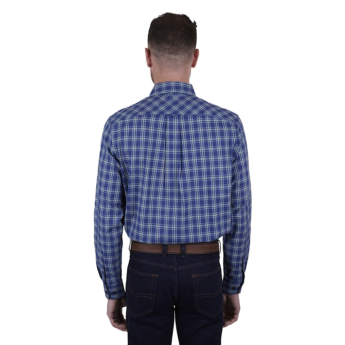 Thomas Cook Mens Wade Check 2-Pocket Shirt Blue/Green