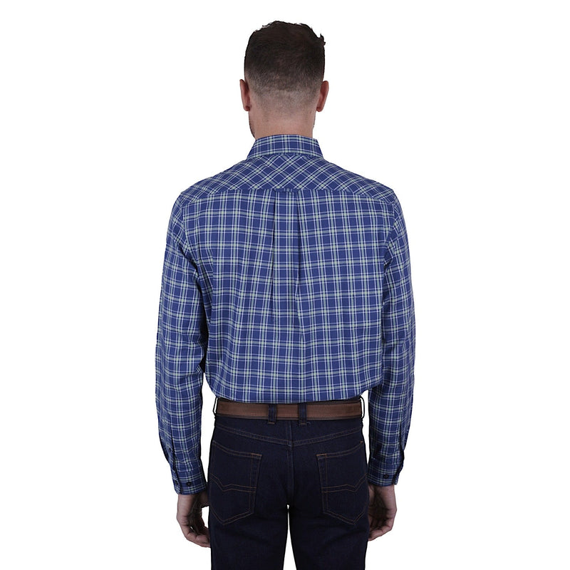 Thomas Cook Mens Wade Check 2-Pocket Shirt Blue/Green
