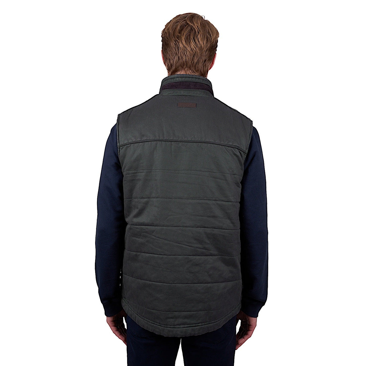 Thomas Cook Men’s Will Faux Oilskin Vest - Olive
