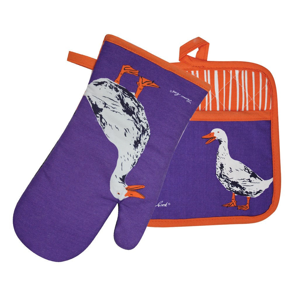 Thomas Cook Oven Mitt & Pot Holder Set Duck TCP2922096