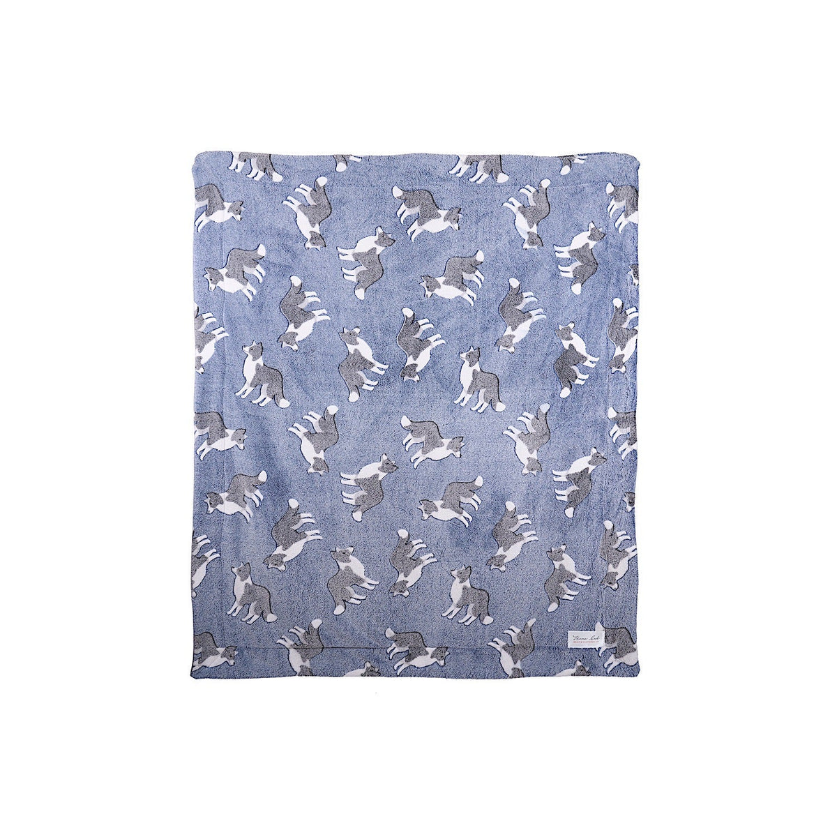 Thomas Cook Snuggle Rug Dog Print - Blue