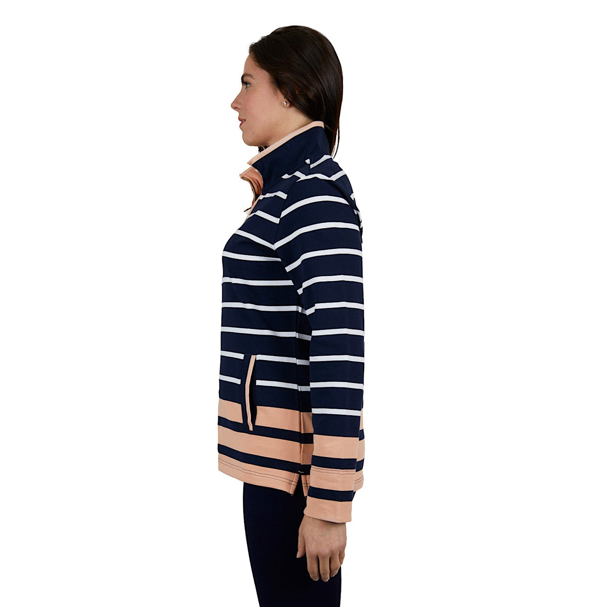 Thomas Cook Women’s Andorra Stripe 1/4 Zip Rugby