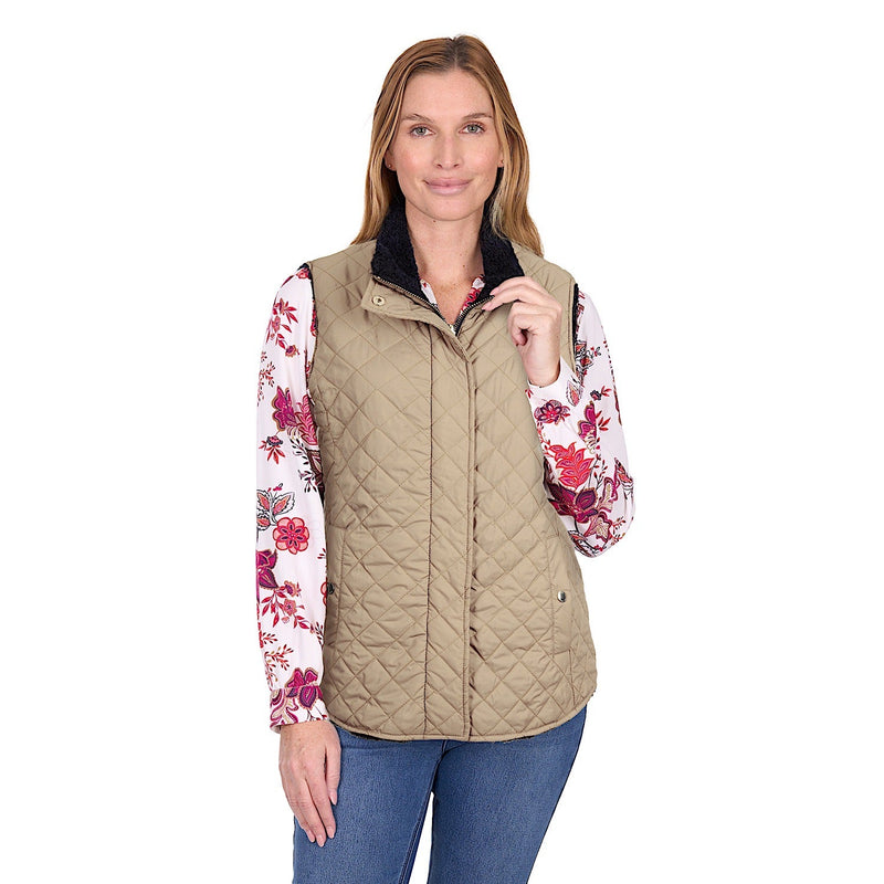 Thomas Cook Women’s Astrid Reversible Vest - Tan / Navy