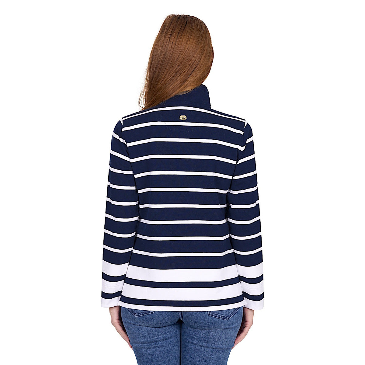 Thomas Cook Women’s Ava 1/4 Zip Rugby - Navy / White