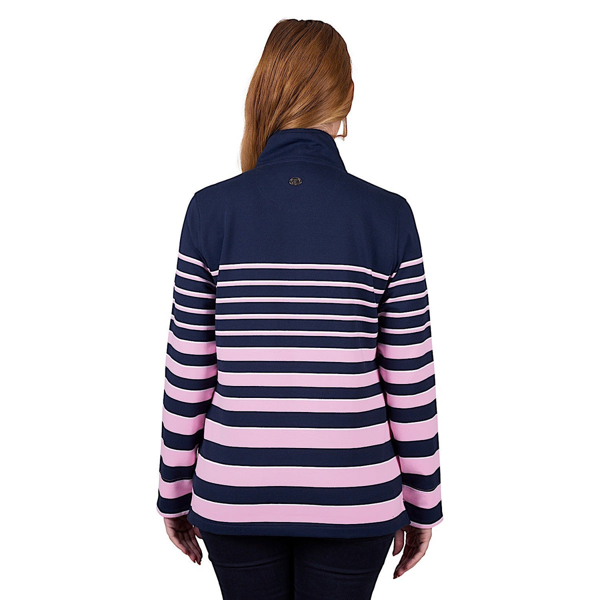 Thomas Cook Women’s Cecilia 1/4 Zip Stripe Rugby - Pink