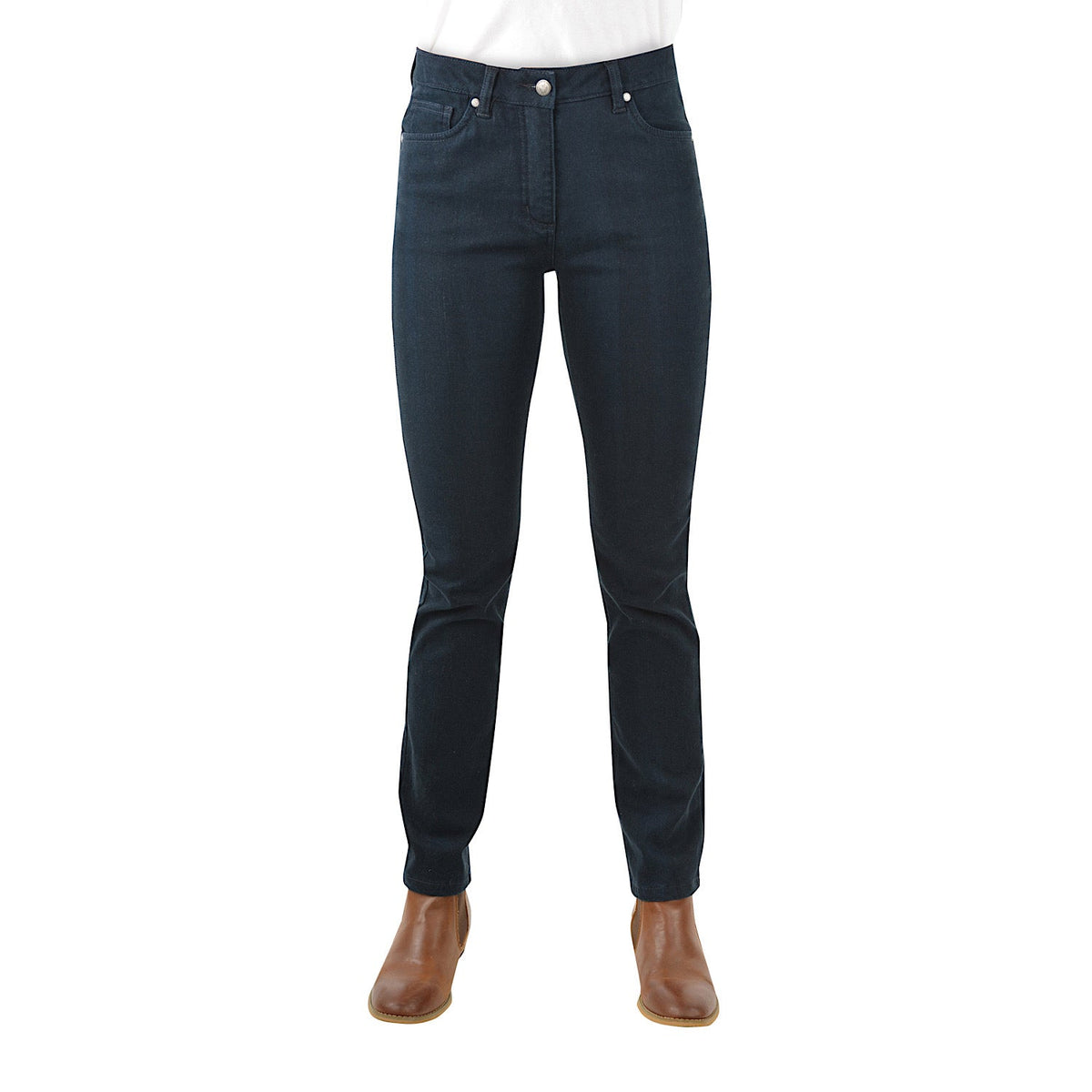 Thomas Cook Women’s Coloured Wool Denim Wonder Jean Navy