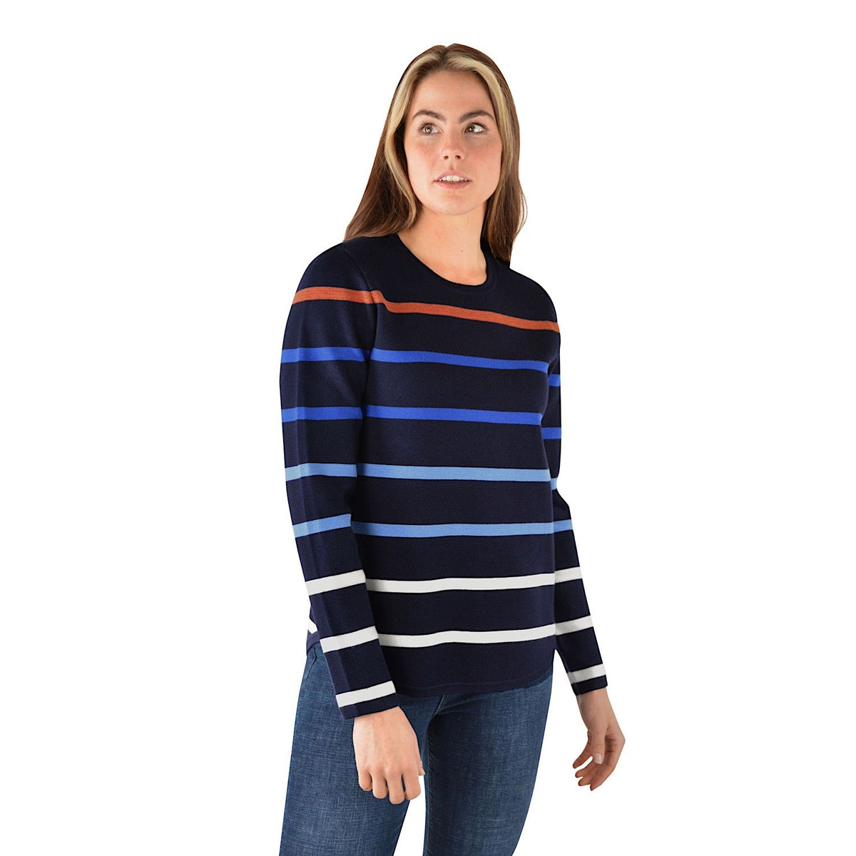 Thomas Cook Women’s Evelyn Milano Stripe Knit Jumper Midnight