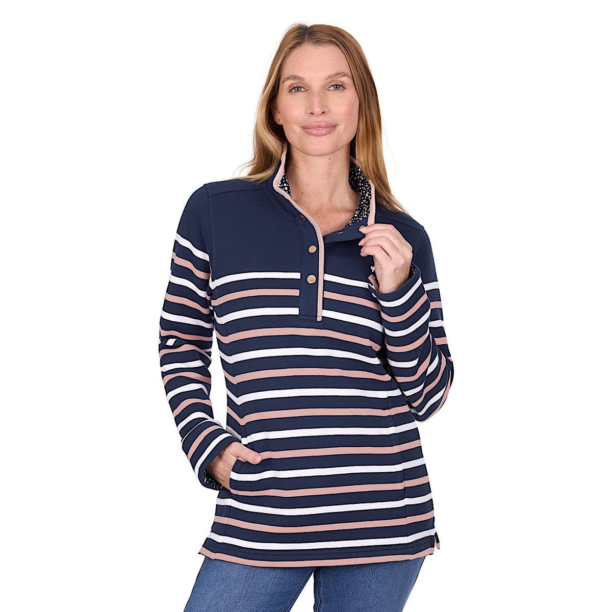Thomas Cook Women’s Hannah Rugby - Navy / Tan