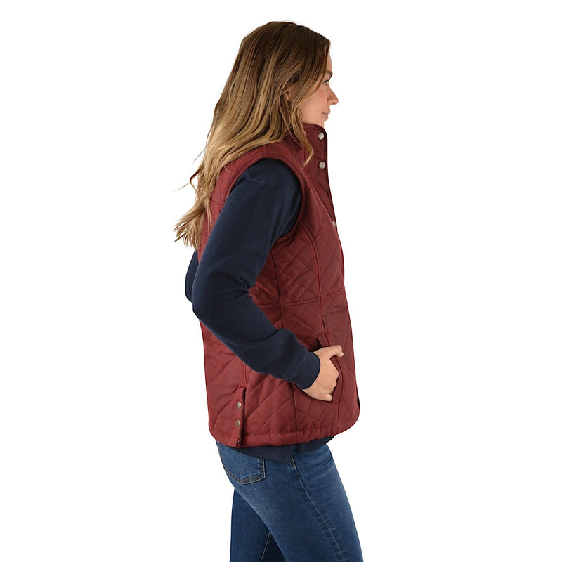Thomas Cook Women’s Hazelbrooke Oilskin Vest Grevillea Red