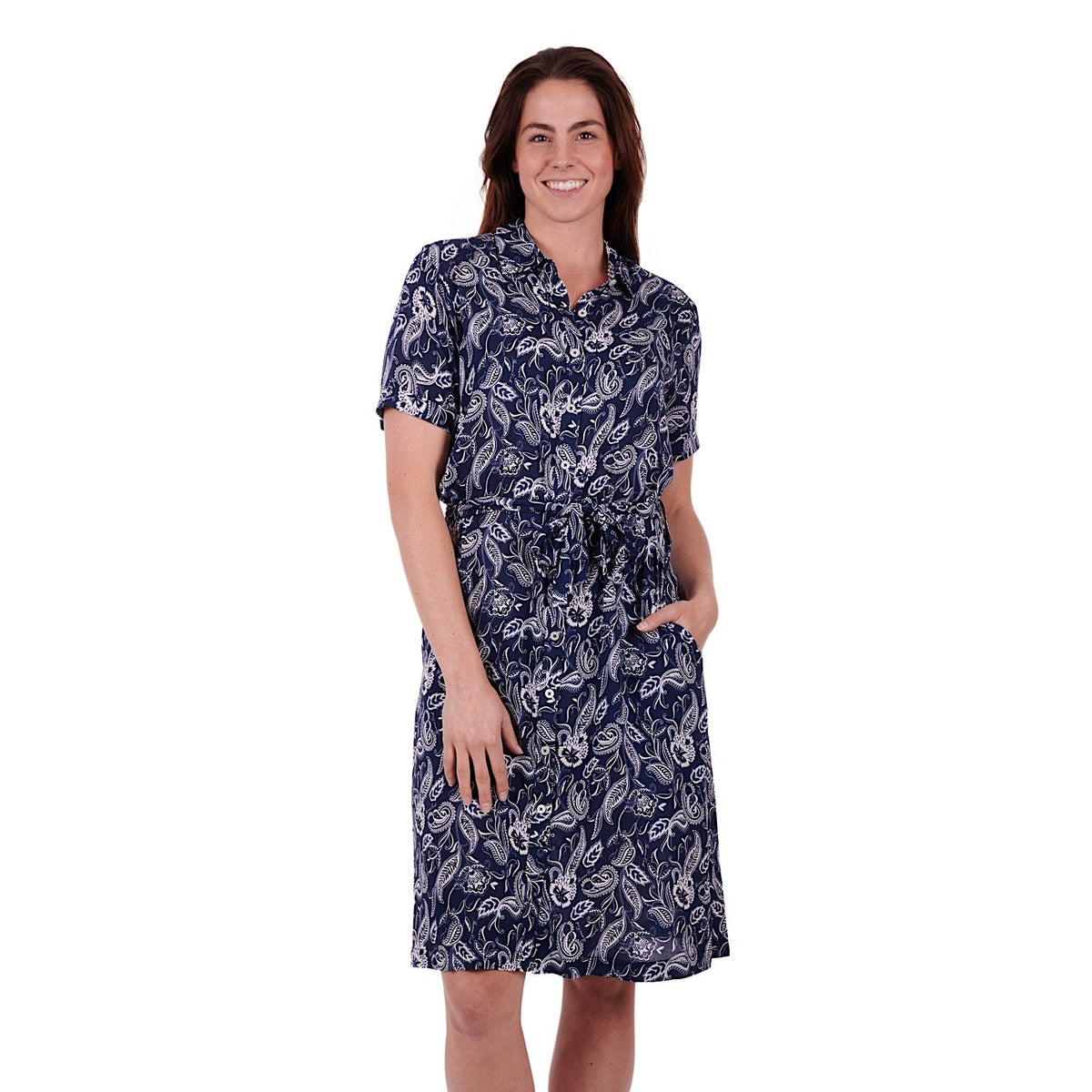 Thomas Cook Womens Ida S/S Dress Navy/White