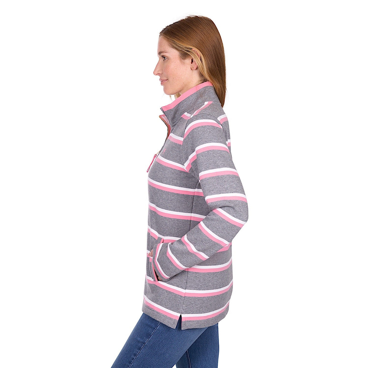 Thomas Cook Women’s Jane 1/4 Zip Rugby - Charcoal Marle