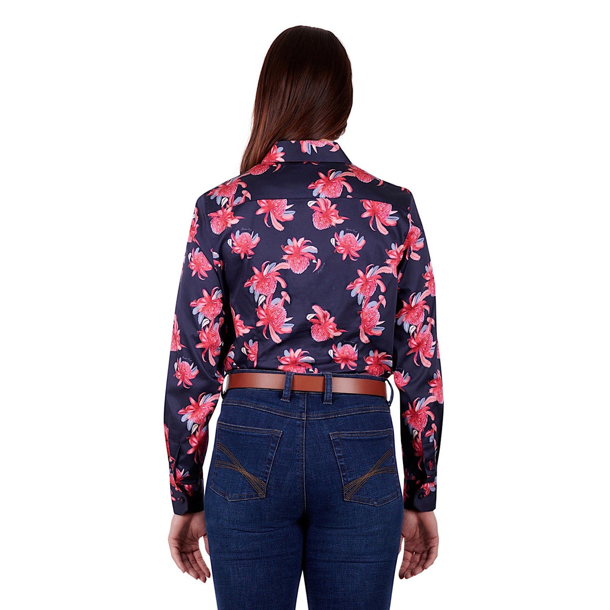 Thomas Cook Womens Jewel L/S Shirt Rose Red