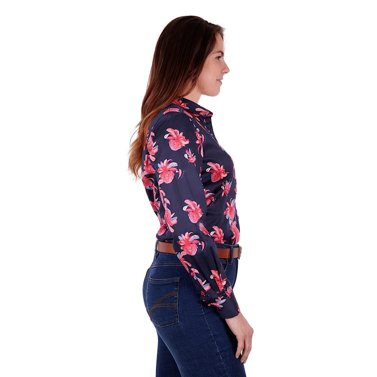 Thomas Cook Womens Jewel L/S Shirt Rose Red