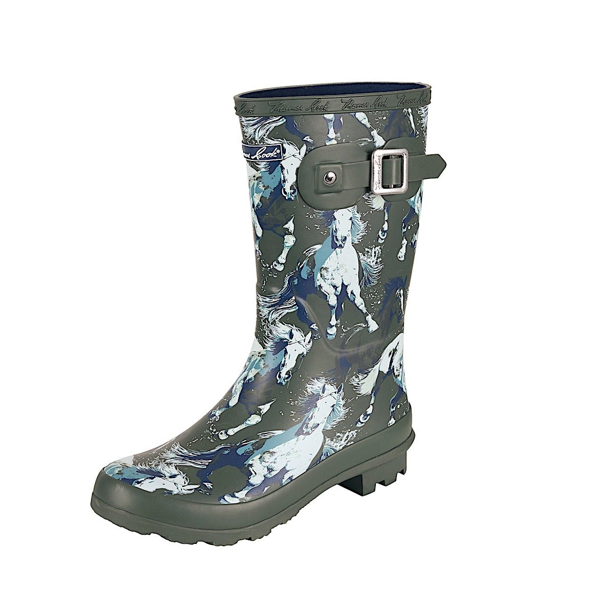 Thomas Cook Womens Launceston Gumboot - Dark Khaki