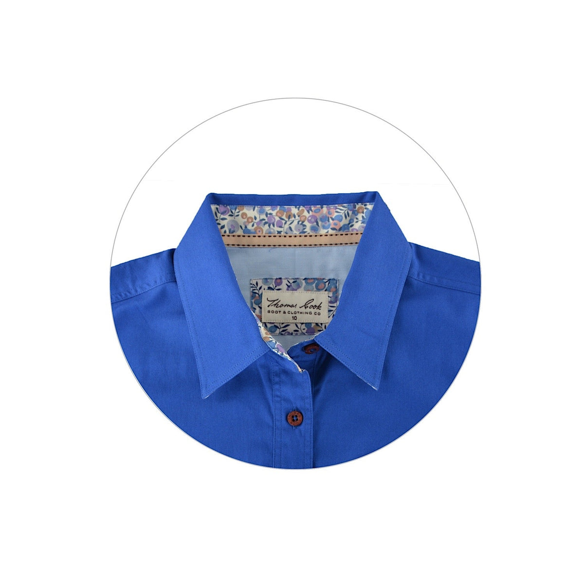 Thomas Cook Women’s Light Drill 1/2 Plkt Shirt Dutch Blue