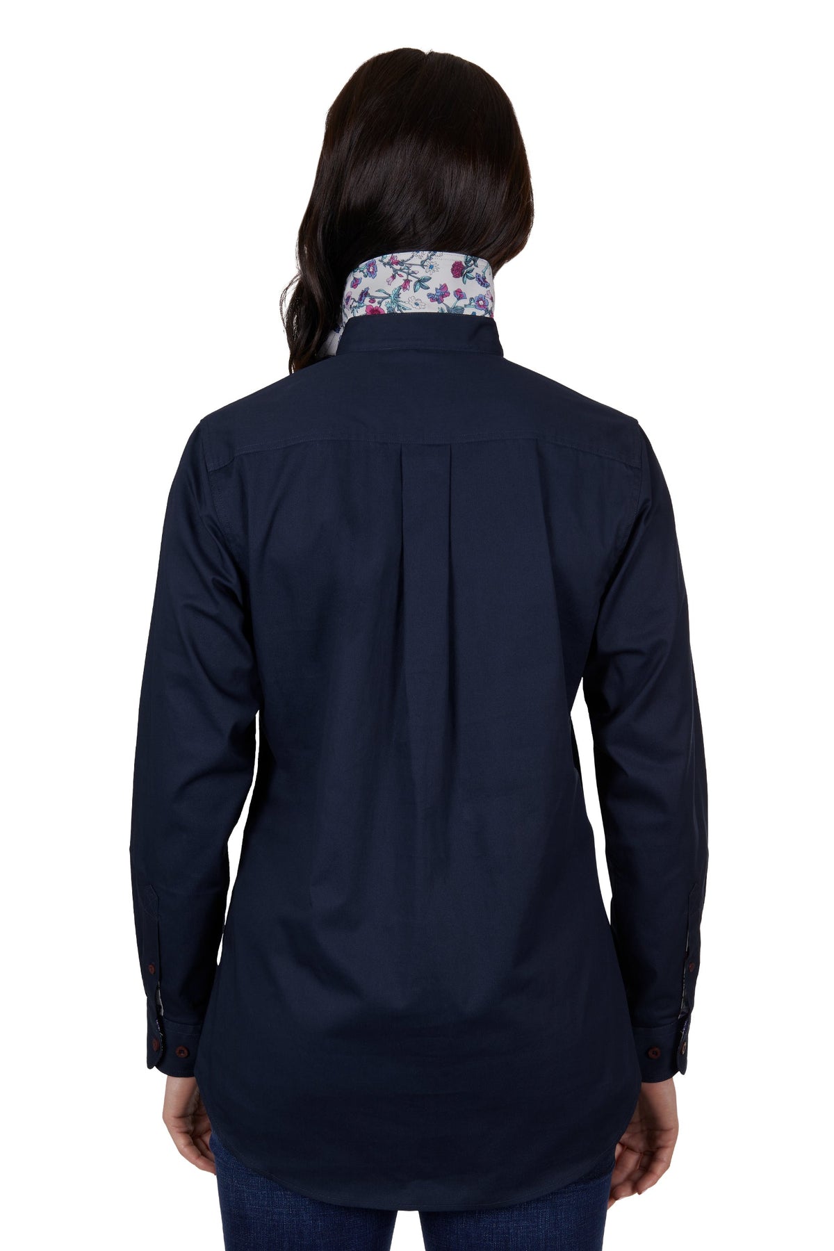 Thomas Cook Women’s Light Half Placket Shirt Navy
