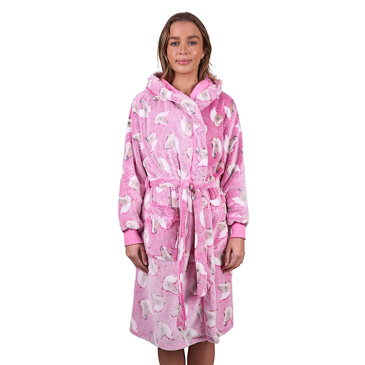 Thomas Cook Women’s Live To Ride Dressing Gown - Pink