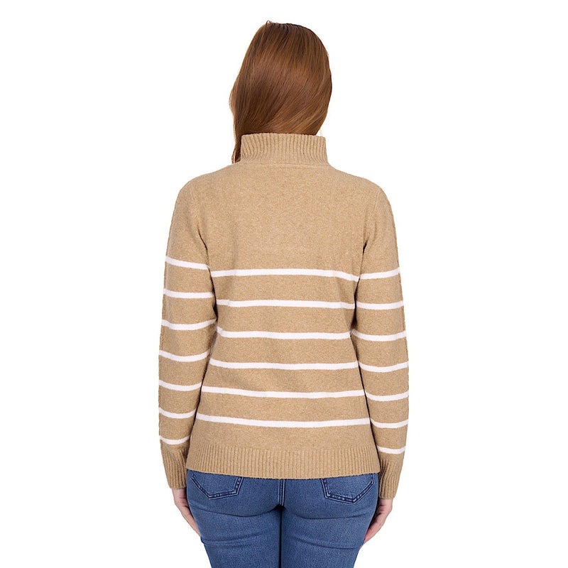 Thomas Cook Women’s Luna 1/4 Zip Jumper - Tan Marle