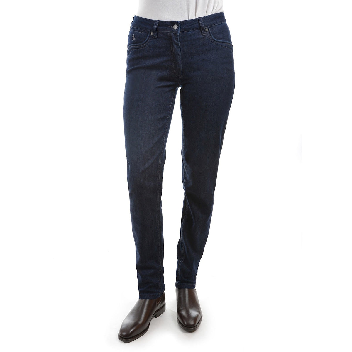 Thomas Cook Women’s Lynda Slim Leg Wonder Jean Dark Blue Denim 32’’ Leg