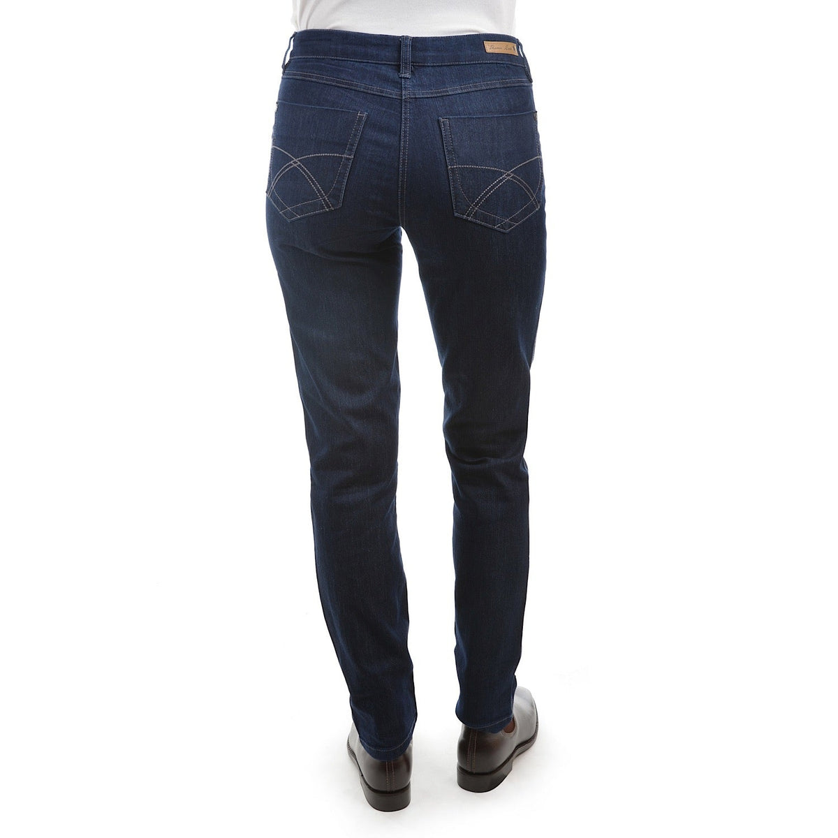 Thomas Cook Women’s Lynda Slim Leg Wonder Jean Dark Blue Denim 32’’ Leg