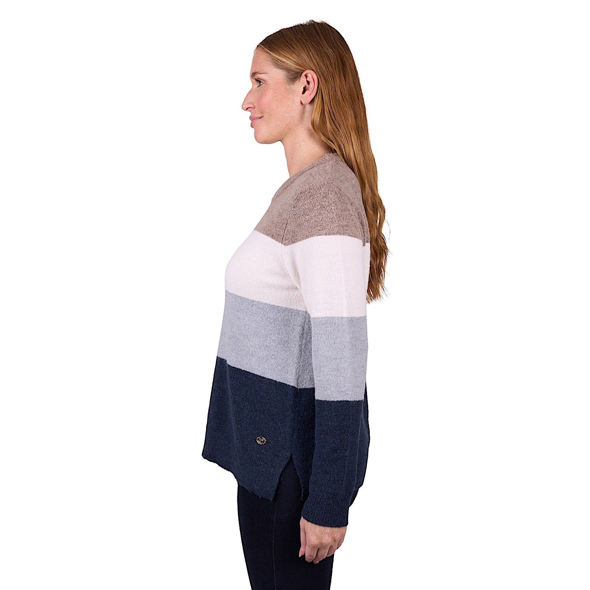 Thomas Cook Women’s Maya Stripe Knit Jumper - Taupe