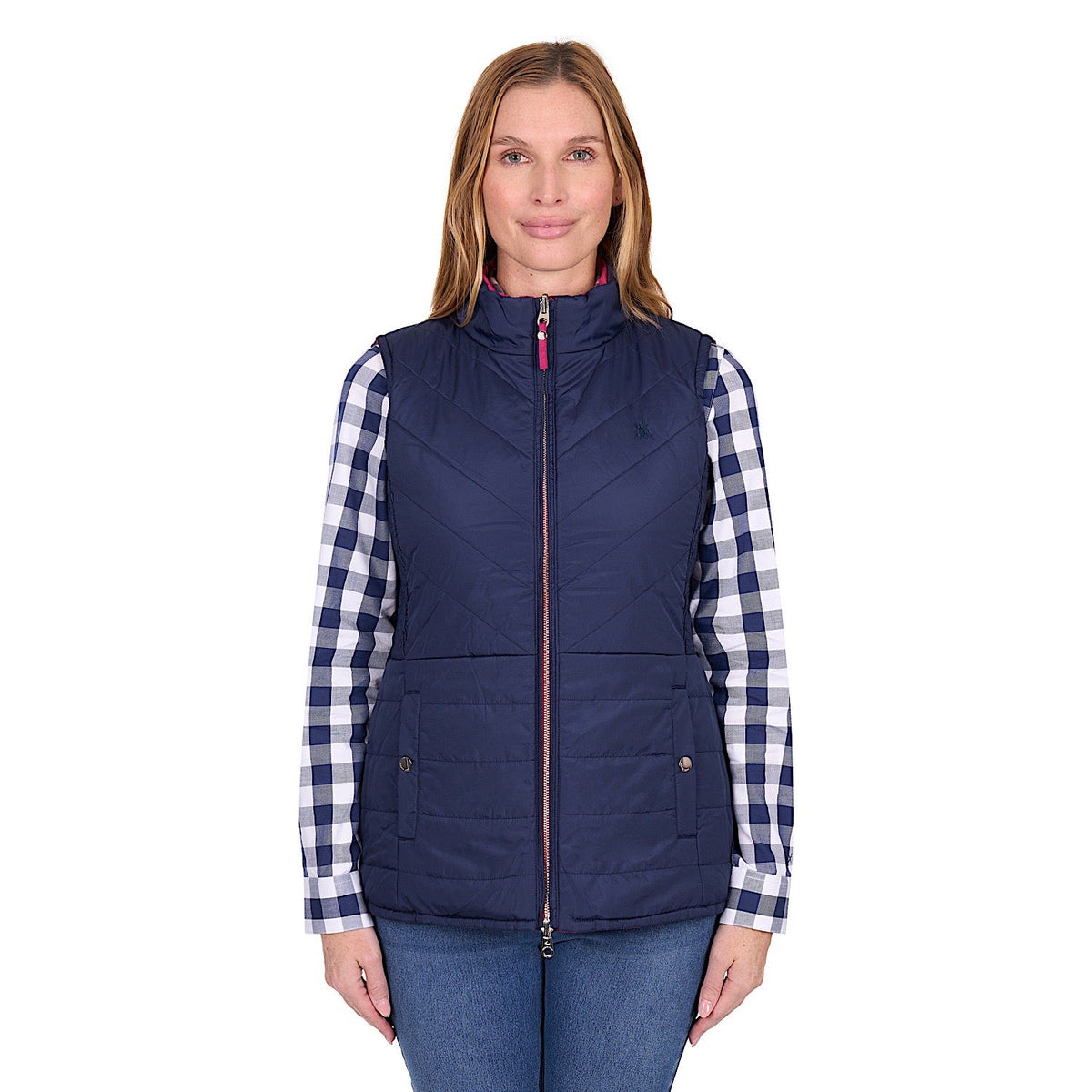 Thomas Cook Women’s Mayfield Reversible Vest - Hot Pink / Navy