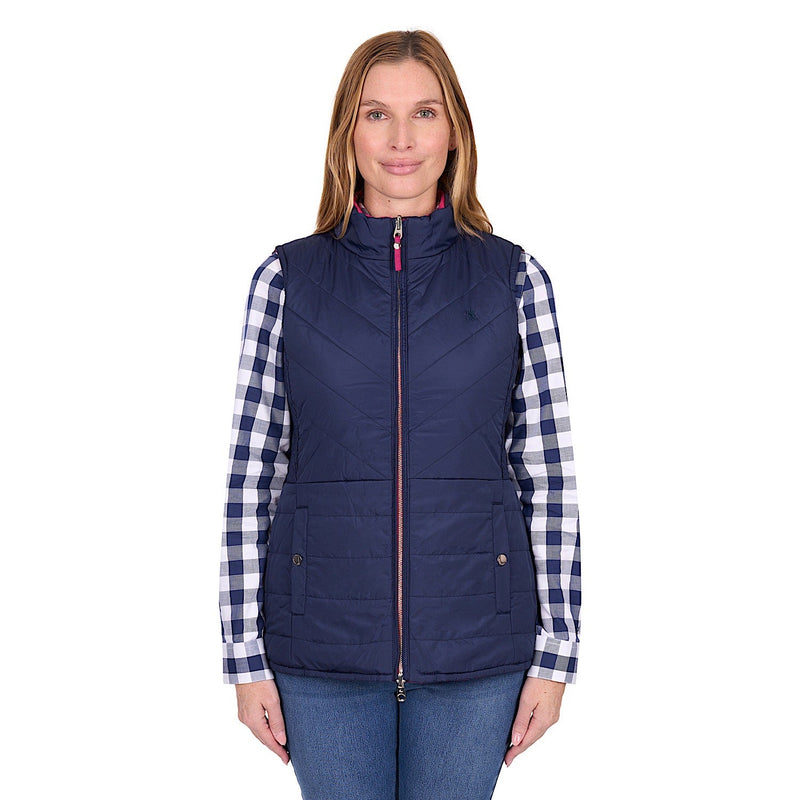 Thomas Cook Women’s Mayfield Reversible Vest - Hot Pink / Navy