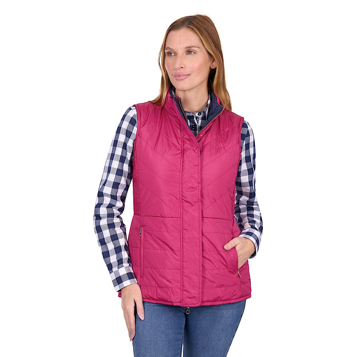 Thomas Cook Women’s Mayfield Reversible Vest - Hot Pink / Navy