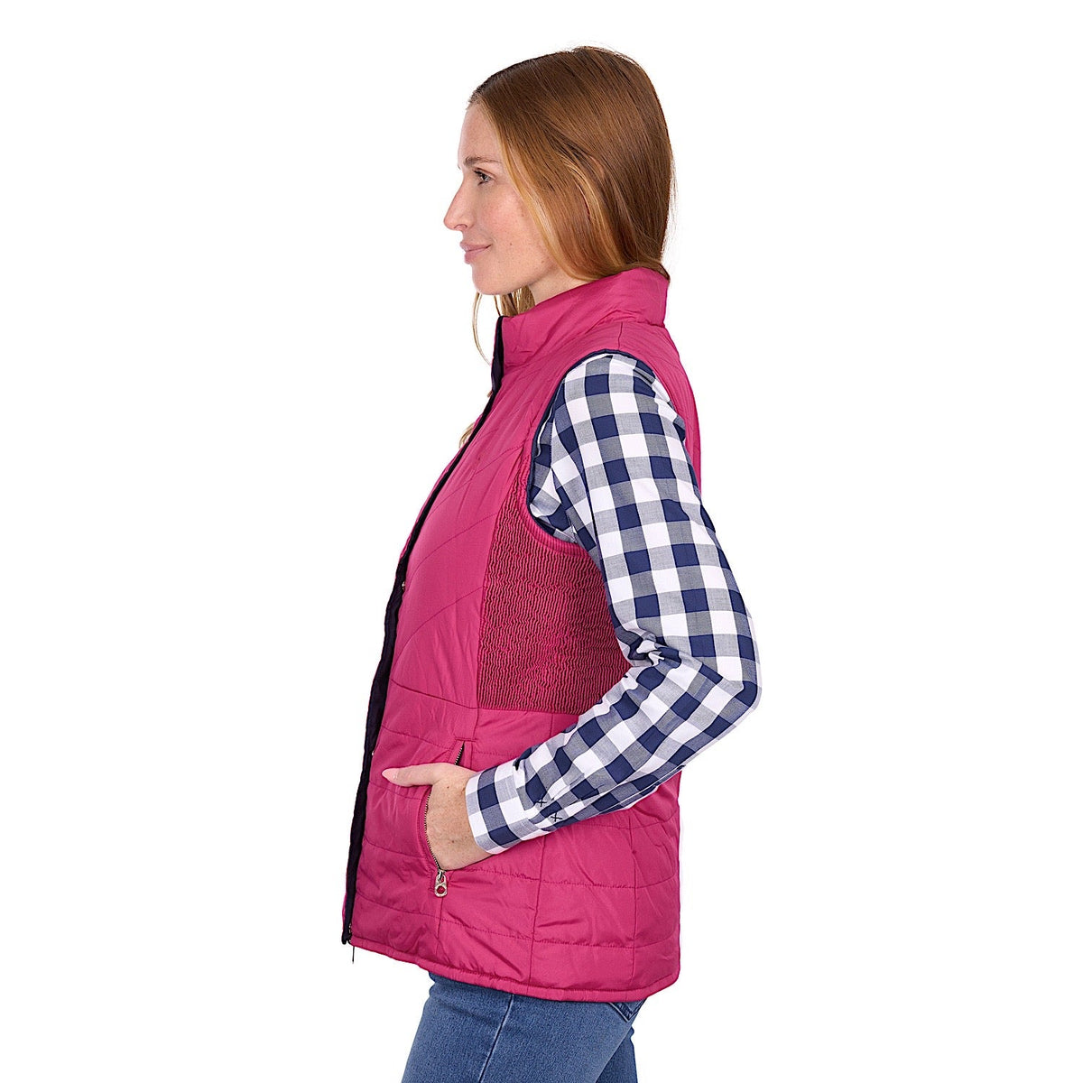Thomas Cook Women’s Mayfield Reversible Vest - Hot Pink / Navy