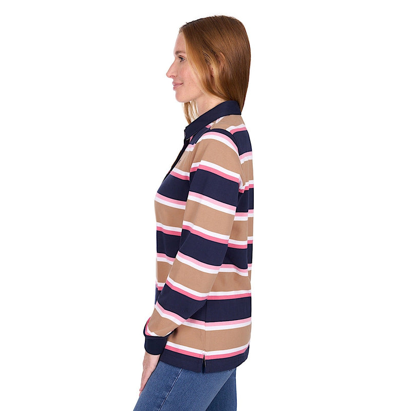 Thomas Cook Women’s Ruth Rugby - Tan / Pink