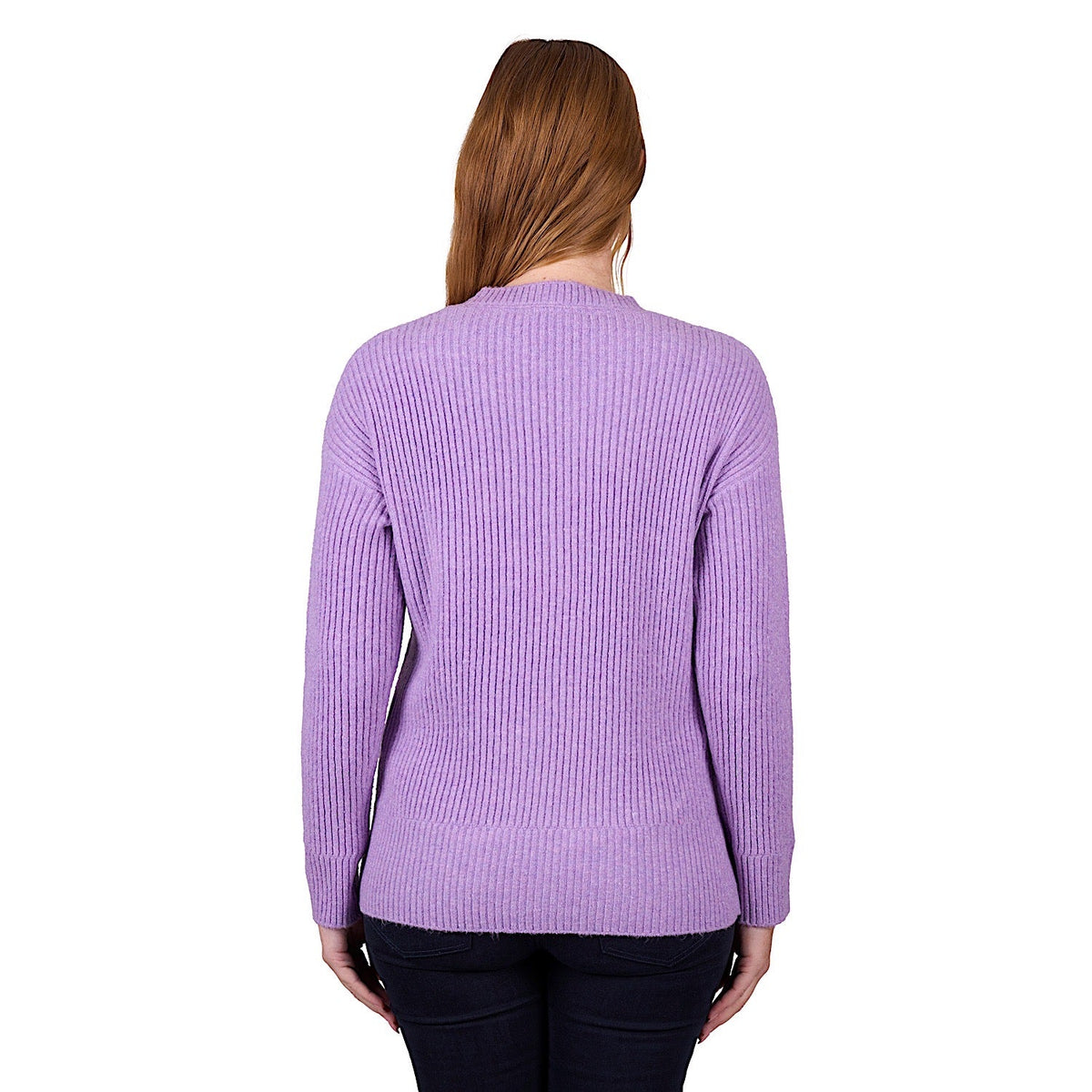 Thomas Cook Women’s Sofia Rib Knit Jumper - Lilac Marle