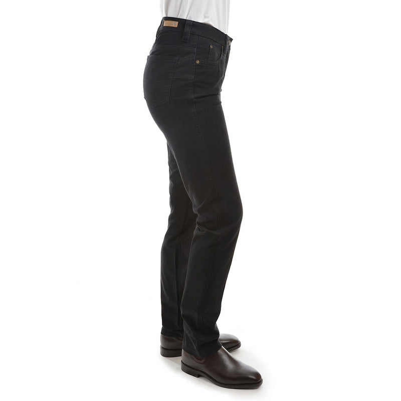 Thomas Cook Women’s Stretch Moleskin Slim Leg Wonder Jean Black 32’’ Leg
