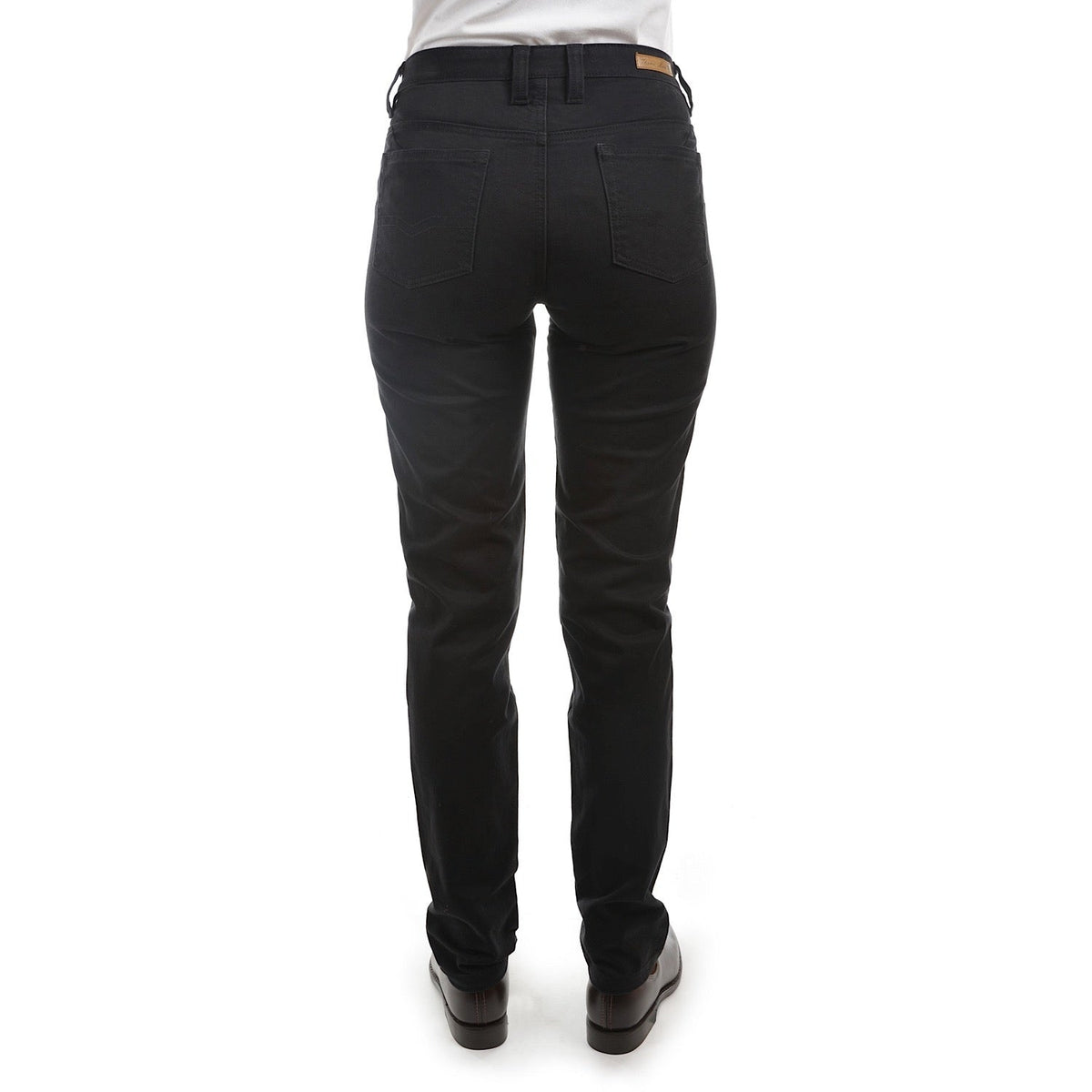 Thomas Cook Women’s Stretch Moleskin Slim Leg Wonder Jean Black 32’’ Leg