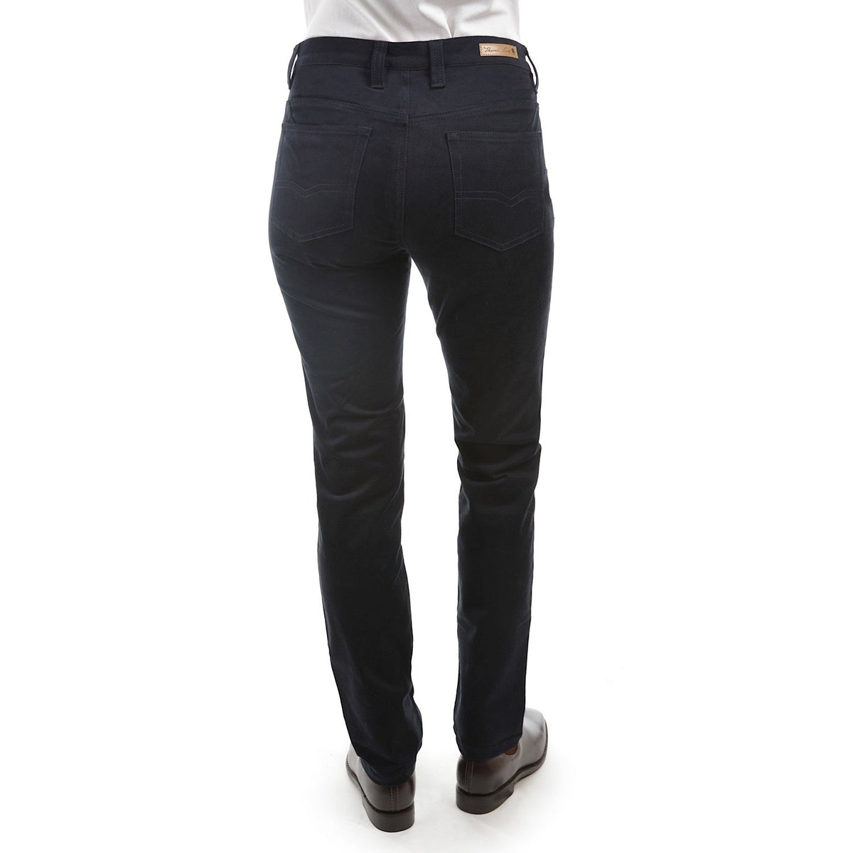Thomas Cook Womens Stretch Moleskin Slim Leg Wonder Jean Navy 32’’ Leg