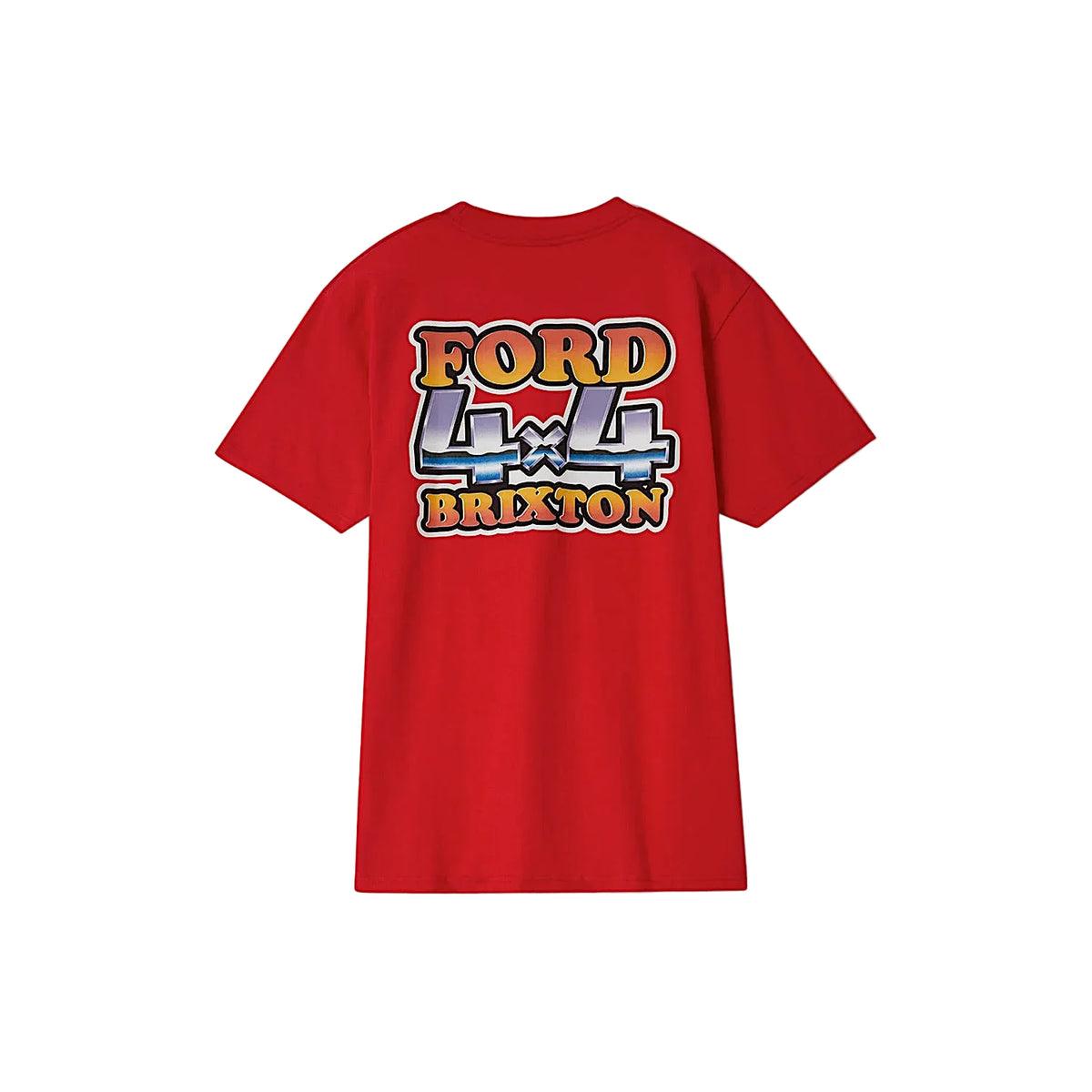 Brixton Men's Ford 4X4 Chrome T-Shirt - Rangoon Red