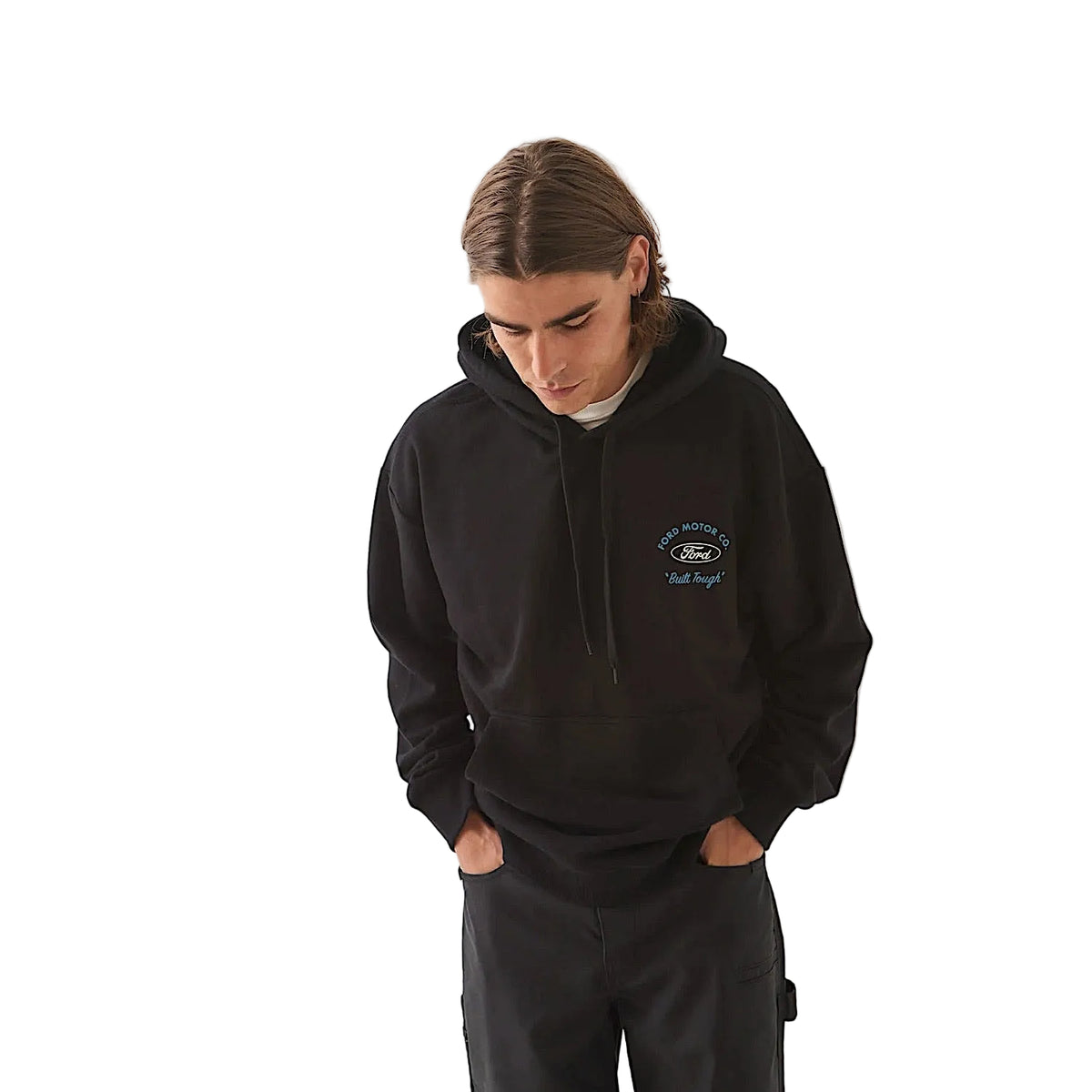 Brixton Men's Ford Built Tough 4X4 Hoodie - Burnt Rubber