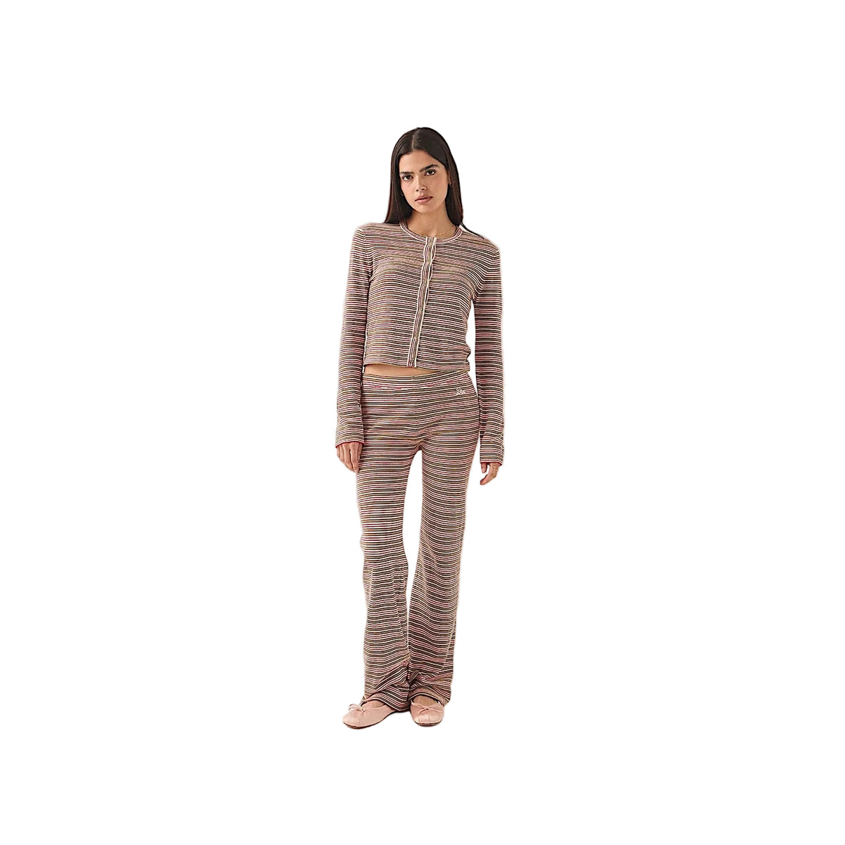 Brixton Women's Siesta Stripe Knit Pant - Green Multi Stripe