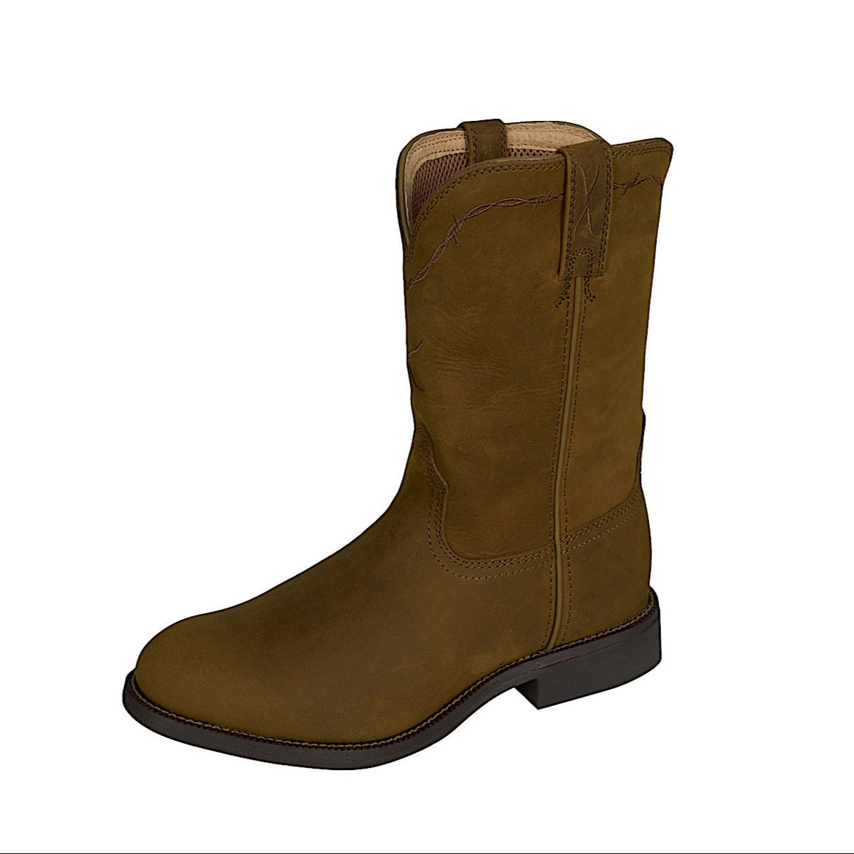 Twisted X Men’s 10 Roper Western Boot - Distressed Saddle