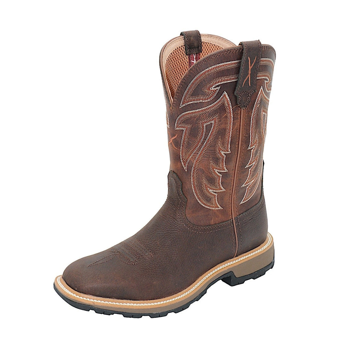 Twisted X Men’s 11 Ultralite Work - Chocolate/Burnt Brown