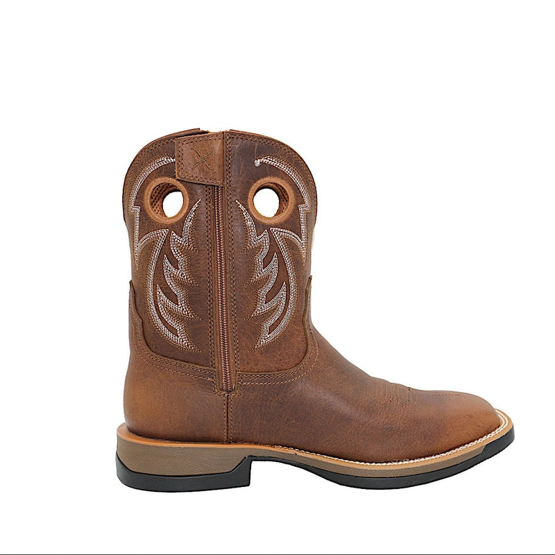 Twisted X Men’s 9 Tech X1 Zip Boot - Antique Brown