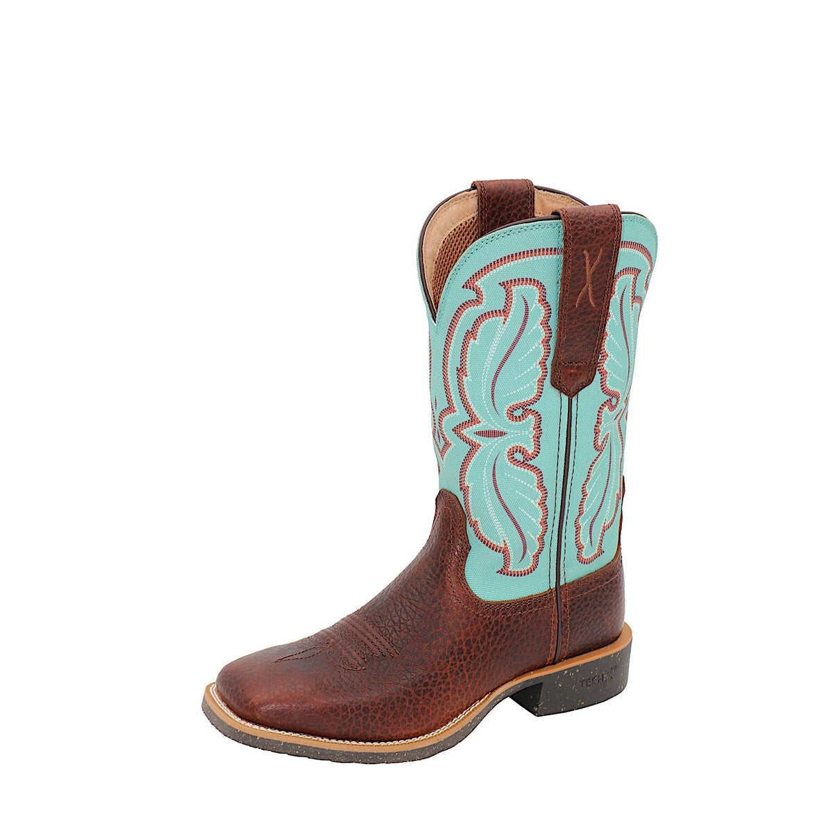 Twisted X Women’s 11 Tech X2 Zip Boot - Hickory/Seafoam