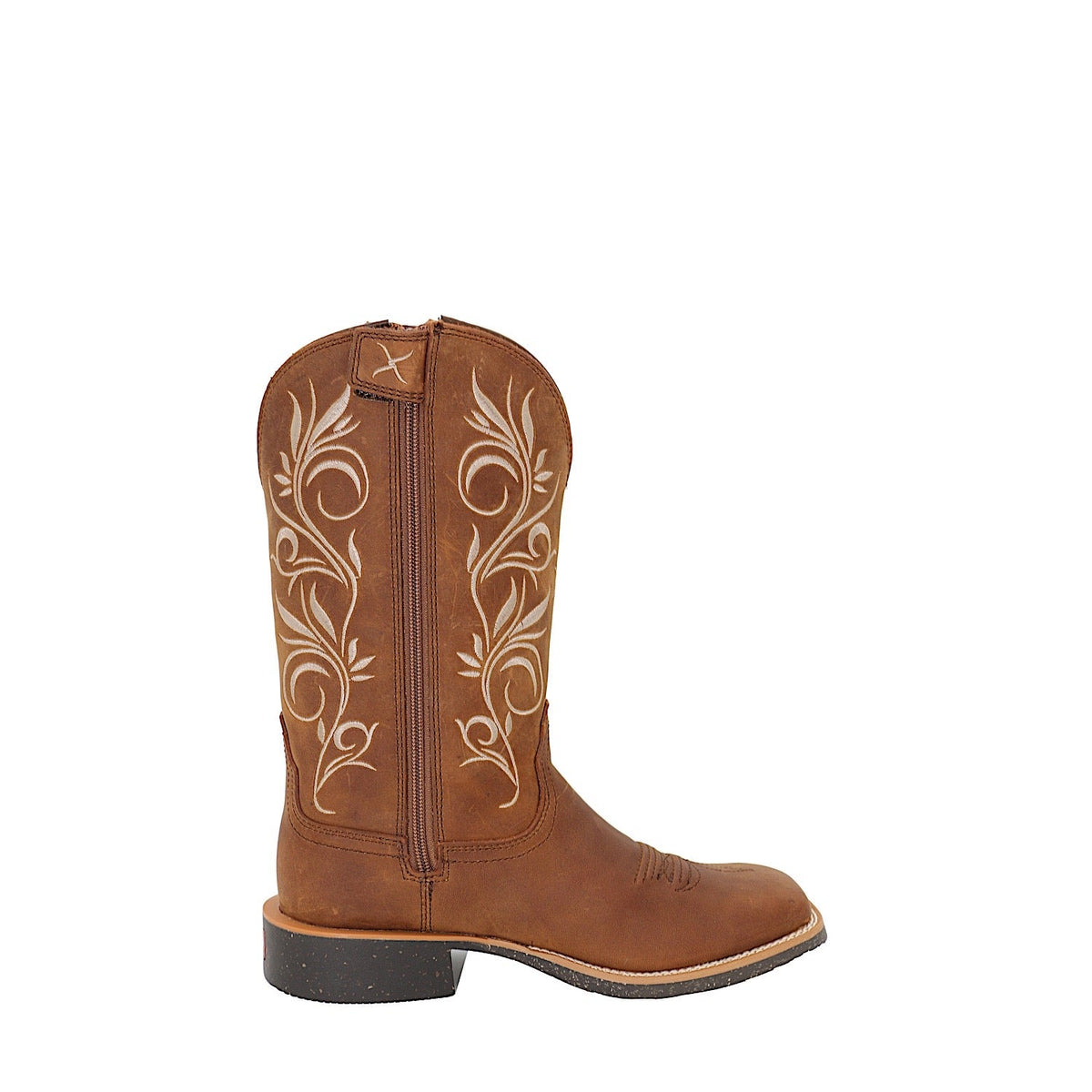 Twisted X Women’s 11 Tech X2 Zip Boot - Oiled Brown/Brown