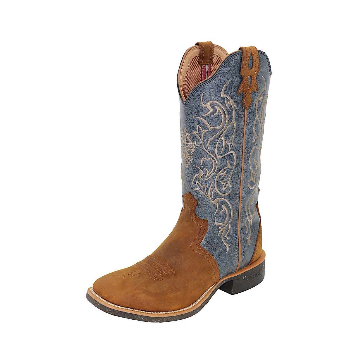 Twisted X Women’s 12 Tech X2 Boot - Russet Brown/Blue Silver